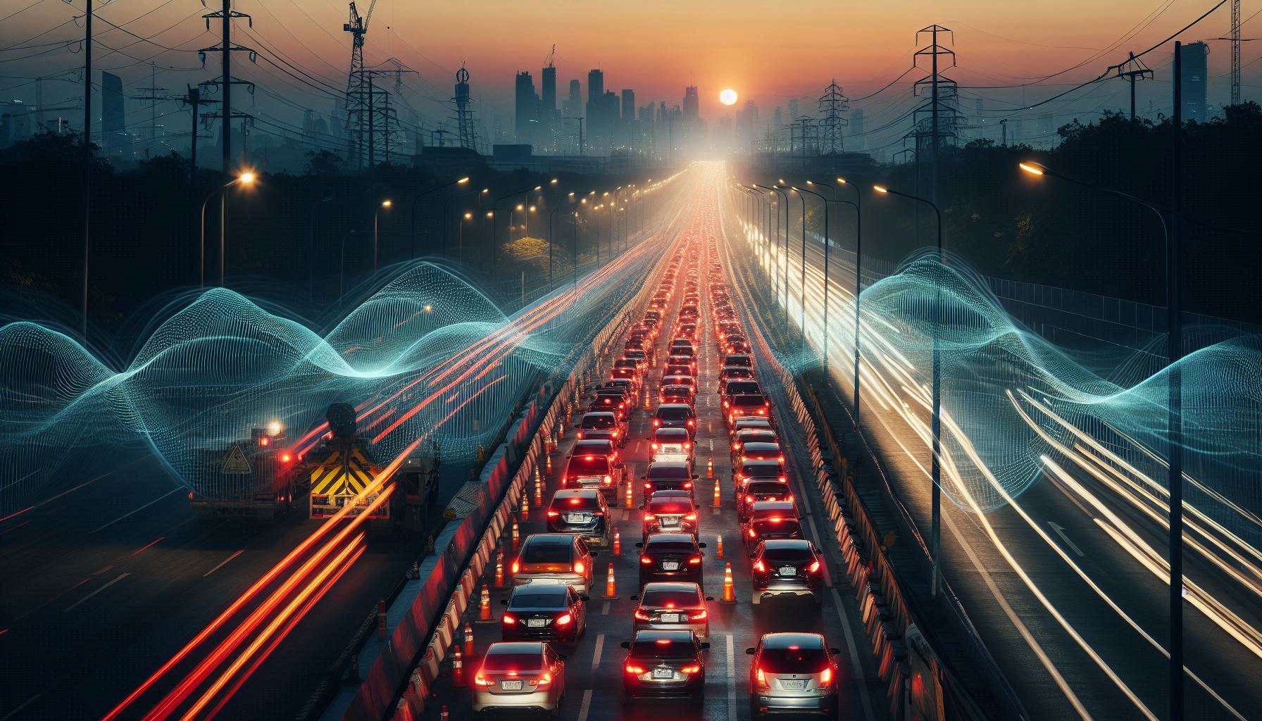 Next time you are stuck at traffic lights you will think of neutrino beams